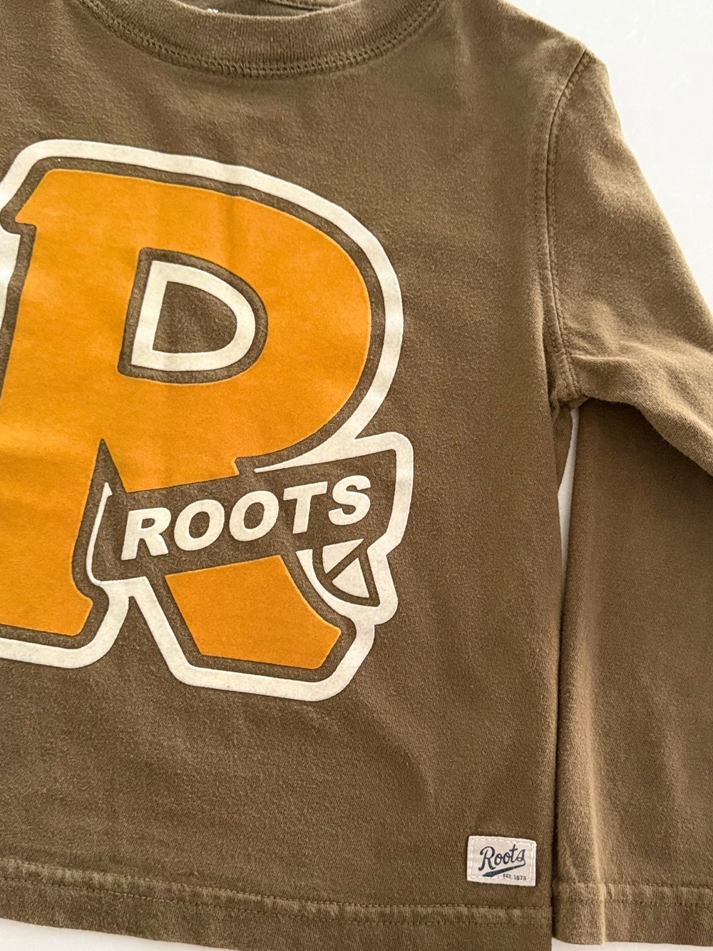 Roots Toddler Long Sleeve Varsity Graphic Tee • Size 3T - Picture 4 of 5